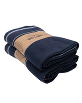 Classic Fringeless XL Bath Bundle 2 Pack - Navy