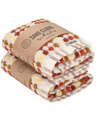 Stripe Polka Dot Hand Bath Bundle - 2 Pack - Taupe
