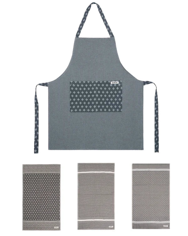 Cyperus Bundle - 1 Towels Set, 1 Apron