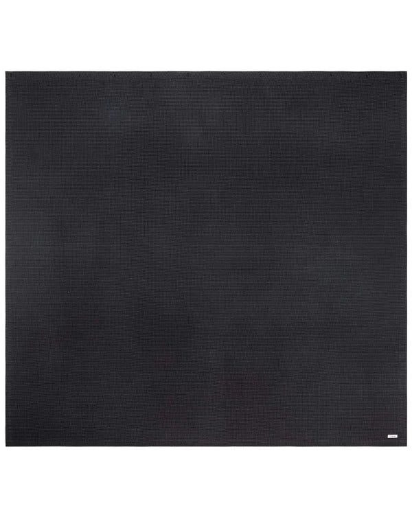 Micro Waffle Shower Curtain - Black
