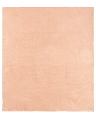 Little Fishies Waffle Blanket - Peach Fuzz