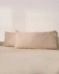 Luxe Sateen Pillowcase Set Beige