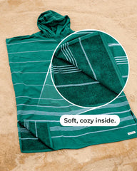 Border Classic Stripe Poncho Natural