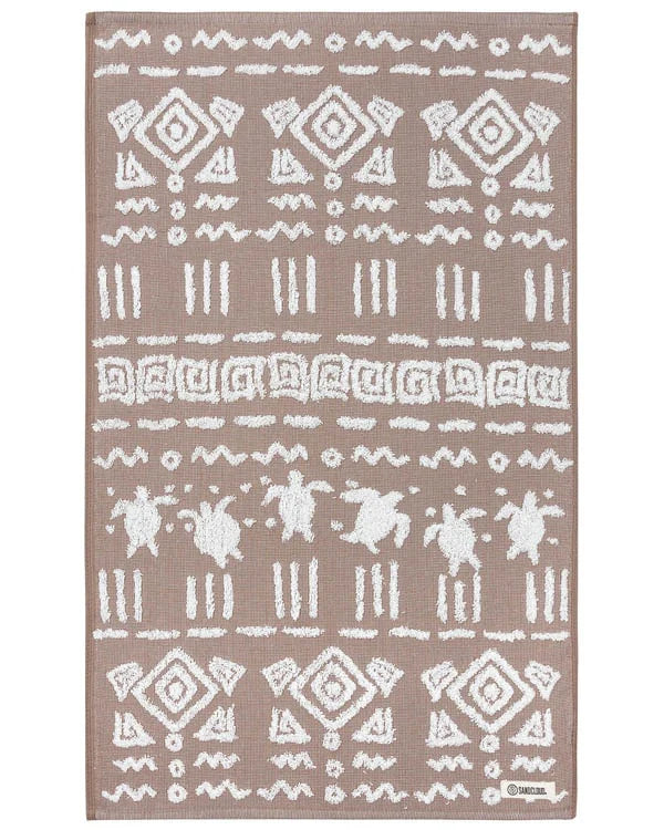 Turtle Mudcloth Hand Bath Bundle - 2 Pack - Taupe