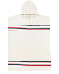 Border Classic Stripe Poncho - Red / Navy