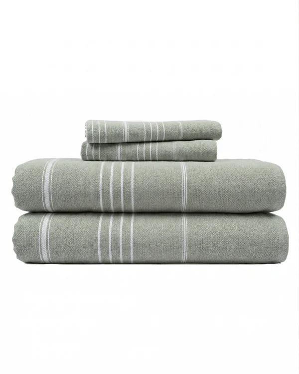 Classic Fringeless XL Bath Bundle - Sage