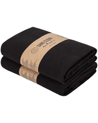 Terra Fringeless XL Bath Bundle - Black - 2 Pack