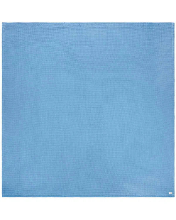 Micro Waffle Shower Curtain - Slate Blue