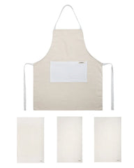 Cyperus Natural Bundle - 1 Towels Set, 1 Apron