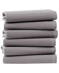 Terra Bath Washcloth  Bundle - 6 Pack - Grey