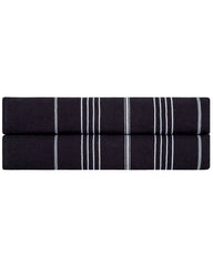 Classic Fringeless XL Bath Bundle - Black - 2 Pack