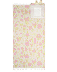 Ice Cream Towel Bag  - Natural